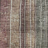 5' X 8' Mauve Blue And Beige Striped Washable Area Rug With UV Protection
