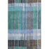 9' X 12' Teal Ivory And Brown Striped Washable Area Rug With UV Protection