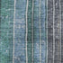 9' X 12' Teal Ivory And Brown Striped Washable Area Rug With UV Protection