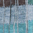 9' X 12' Teal Ivory And Brown Striped Washable Area Rug With UV Protection