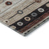 5' X 8' Beige Rust And Navy Blue Striped Washable Area Rug With UV Protection