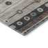 8' X 10' Copper Ivory And Denim Blue Striped Washable Area Rug With UV Protection