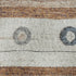 8' X 10' Copper Ivory And Denim Blue Striped Washable Area Rug With UV Protection