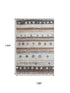 9' X 12' Copper Ivory And Denim Blue Striped Washable Area Rug With UV Protection