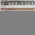 9' X 12' Copper Ivory And Denim Blue Striped Washable Area Rug With UV Protection