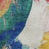 5' X 8' Blush Blue And Emerald Abstract Washable Area Rug With UV Protection