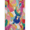 8' X 10' Blush Blue And Emerald Abstract Washable Area Rug With UV Protection