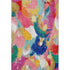 8' X 10' Blush Blue And Emerald Abstract Washable Area Rug With UV Protection