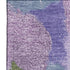 5' X 8' Lavender Olive Green And Ivory Abstract Washable Area Rug With UV Protection