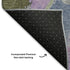 8' Lavender Olive Green And Ivory Abstract Washable Round Rug With UV Protection