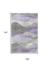 9' X 12' Purple Sage And Gray Abstract Washable Area Rug With UV Protection