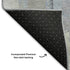 5' X 8' Denim Blue Gray And Ivory Abstract Washable Area Rug With UV Protection