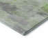 9' X 12' Green Gray And Ivory Abstract Washable Area Rug With UV Protection