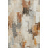 9' X 12' Ivory Rust And Beige Abstract Washable Area Rug With UV Protection