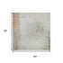 5' X 8' Rust Gray And Ivory Abstract Washable Area Rug With UV Protection