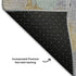 8' Lavender Gold And Charcoal Abstract Washable Round Rug With UV Protection
