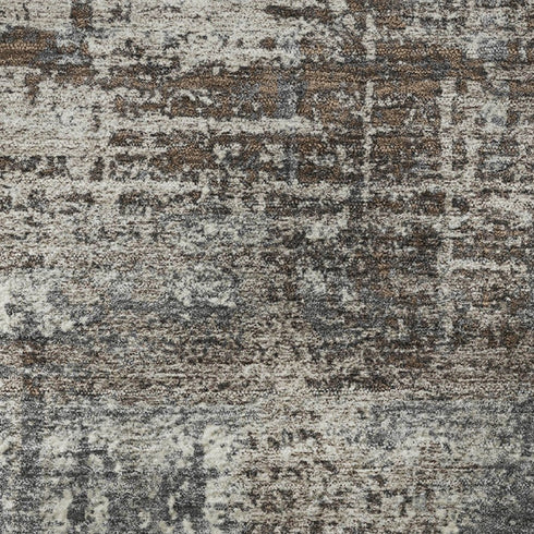 5' X 8' Brown Taupe And Gray Geometric Washable Area Rug With UV Protection