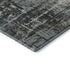 5' X 8' Charcoal Gray And Taupe Geometric Washable Area Rug With UV Protection