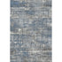 8' X 10' Denim Blue Gray And Ivory Geometric Washable Area Rug With UV Protection
