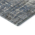 8' X 10' Denim Blue Gray And Ivory Geometric Washable Area Rug With UV Protection