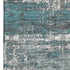 5' X 8' Teal Gray And Ivory Geometric Washable Area Rug With UV Protection