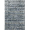 5' X 8' Denim Blue Ivory And Khaki Striped Washable Area Rug With UV Protection