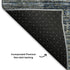 5' X 8' Denim Blue Ivory And Khaki Striped Washable Area Rug With UV Protection