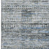 5' X 8' Denim Blue Ivory And Khaki Striped Washable Area Rug With UV Protection