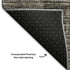 8' X 10' Taupe Brown And Ivory Striped Washable Area Rug With UV Protection