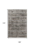 9' X 12' Taupe Brown And Ivory Striped Washable Area Rug With UV Protection
