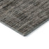 9' X 12' Taupe Brown And Ivory Striped Washable Area Rug With UV Protection