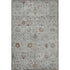 8' X 10' Gray Copper And Silver Oriental Washable Area Rug With UV Protection