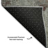 8' X 10' Gray Copper And Silver Oriental Washable Area Rug With UV Protection