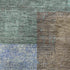 5' X 8' Brown Teal And Ivory Geometric Washable Area Rug With UV Protection