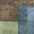9' X 12' Blue Green And Beige Geometric Washable Area Rug With UV Protection