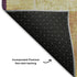 9' X 12' Gold Purple And Red Geometric Washable Area Rug With UV Protection