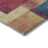 9' X 12' Gold Purple And Red Geometric Washable Area Rug With UV Protection