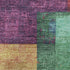 9' X 12' Gold Purple And Red Geometric Washable Area Rug With UV Protection