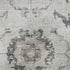 5' X 8' Blush Ivory And Denim Blue Oriental Washable Area Rug With UV Protection