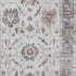 5' X 8' Blush Ivory And Denim Blue Oriental Washable Area Rug With UV Protection