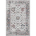 8' X 10' Blush Ivory And Denim Blue Oriental Washable Area Rug With UV Protection