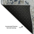 5' X 8' Blue Gray And Taupe Oriental Washable Area Rug With UV Protection