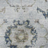 5' X 8' Blue Gray And Taupe Oriental Washable Area Rug With UV Protection