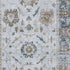 5' X 8' Blue Gray And Taupe Oriental Washable Area Rug With UV Protection