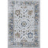 8' X 10' Blue Gray And Taupe Oriental Washable Area Rug With UV Protection
