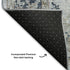 8' X 10' Blue Gray And Taupe Oriental Washable Area Rug With UV Protection
