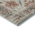 5' X 8' Linen Ivory And Salmon Oriental Washable Area Rug With UV Protection