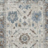 5' X 8' Beige Blue And Brown Oriental Washable Area Rug With UV Protection
