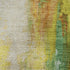 5' X 8' Green Gold And Orange Abstract Washable Area Rug With UV Protection