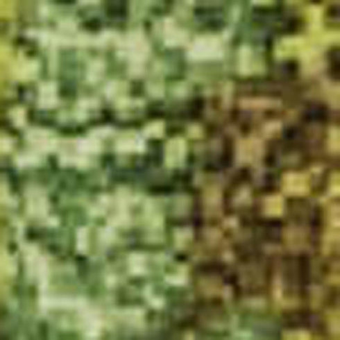 5' X 8' Green Gold And Orange Abstract Washable Area Rug With UV Protection